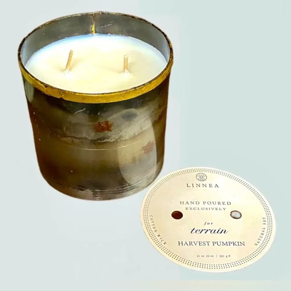 Anthropologie NWT Linnea Harvest Pumpkin Candle Size Large
